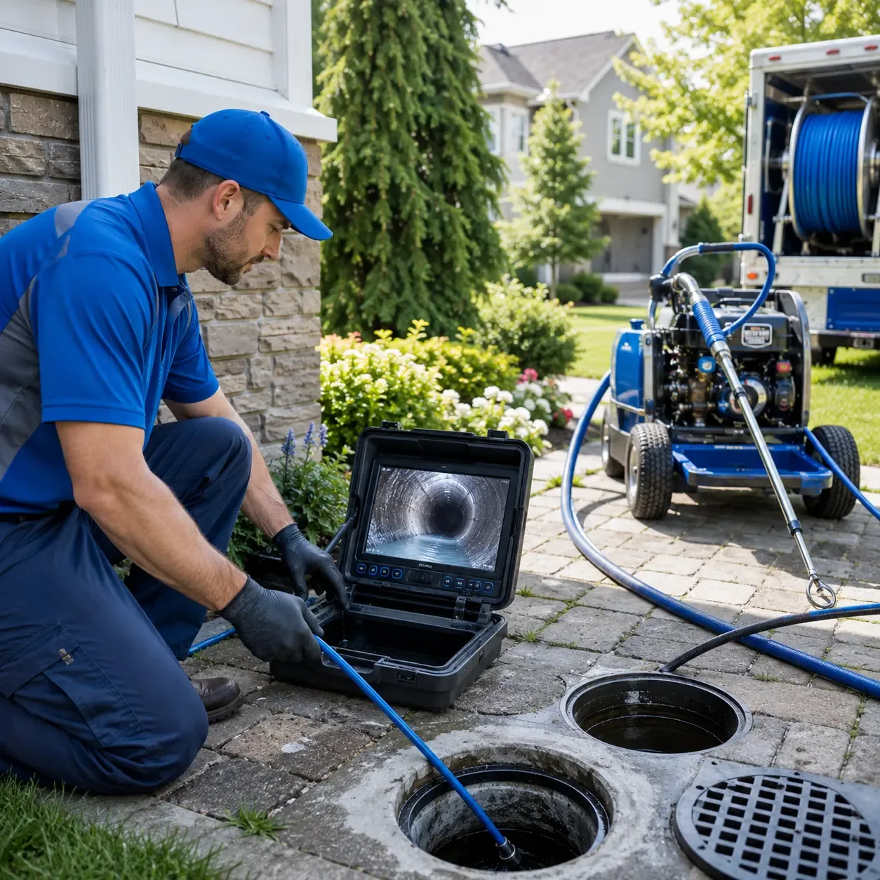 Outdoor drain cleaning professionals serving Wood Ridge, NJ